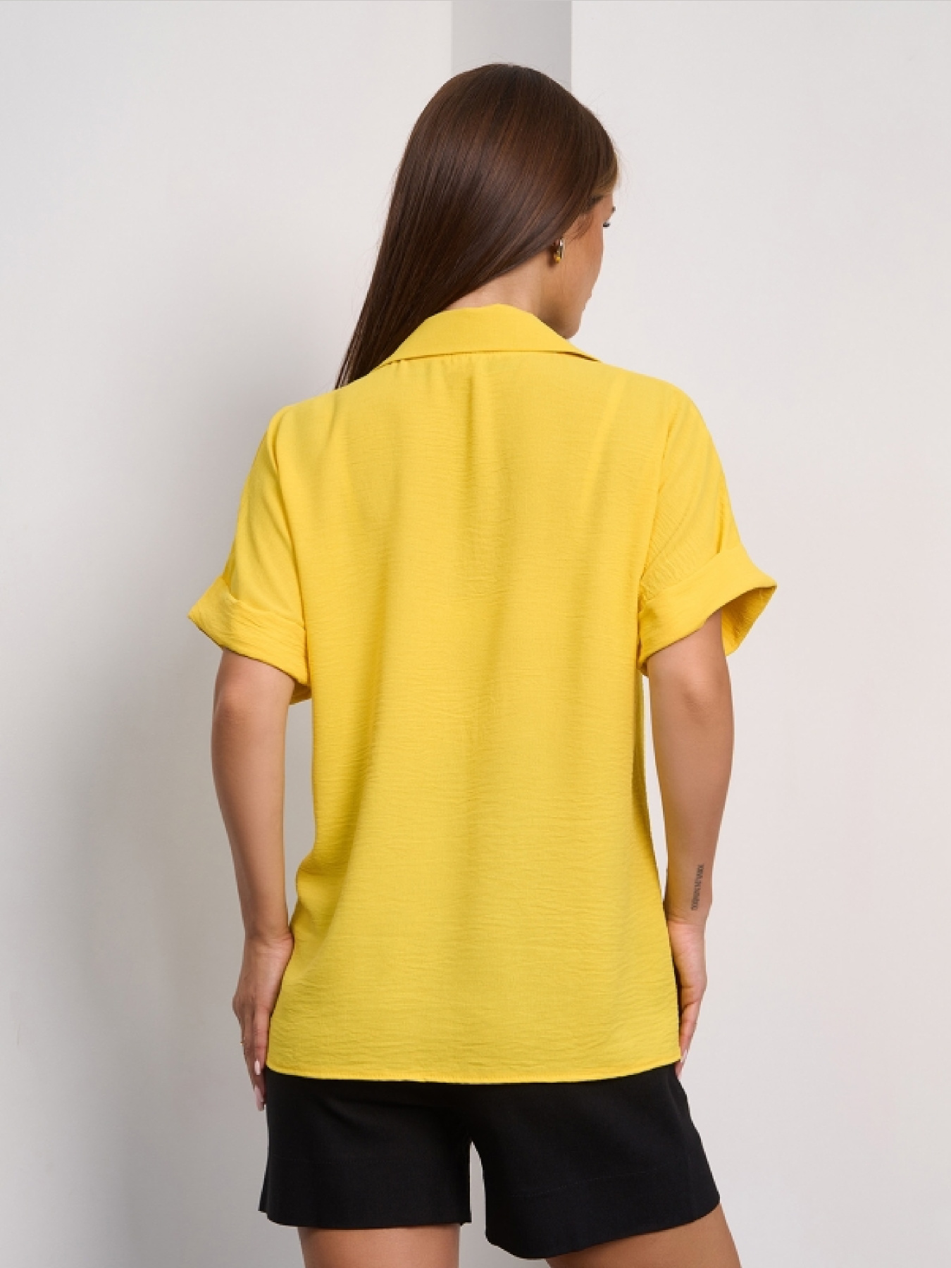 Блуза ISSA Plus модель 15278_желтый Блуза ISSA Plus модель 15278_желтый Фото