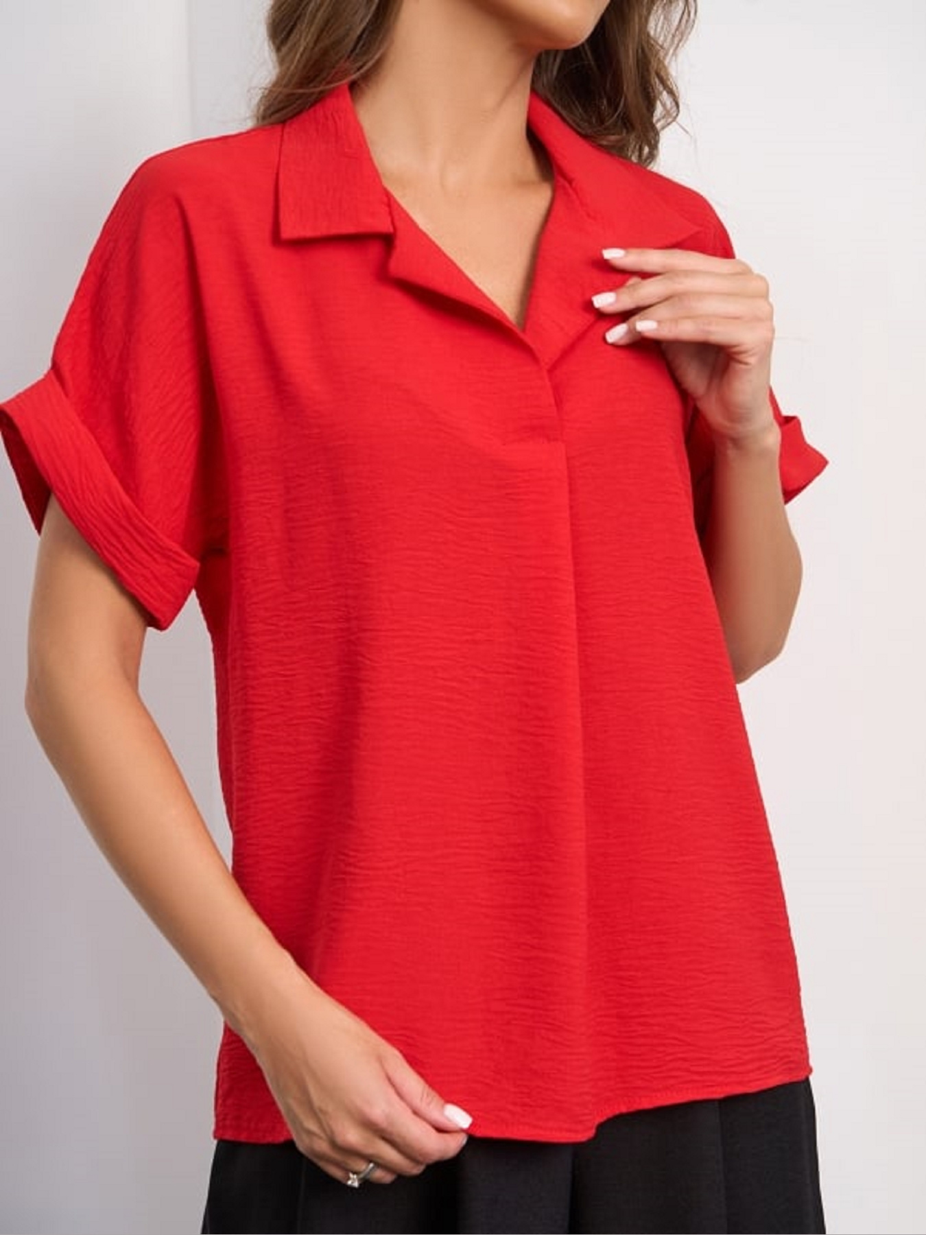 Блуза ISSA Plus модель 15278_красный Фото