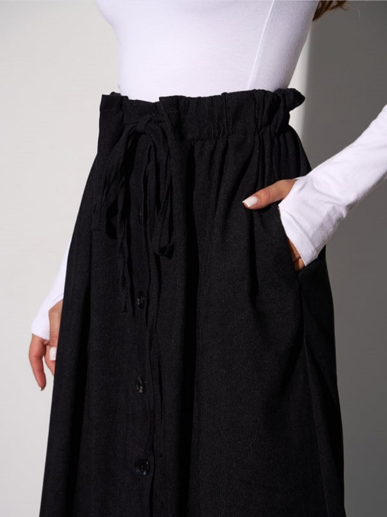 Спідниця максі ISSA Plus модель 15285_черный Фото