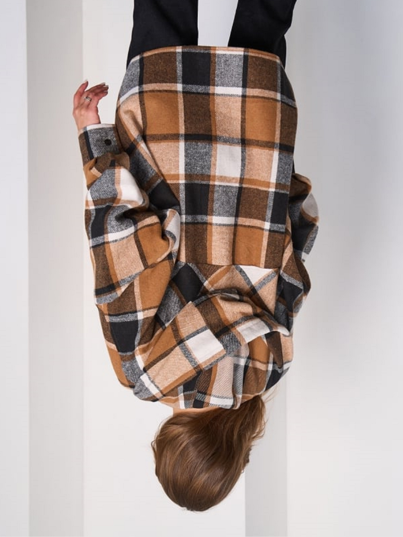 Рубашка ISSA Plus модель 15290_коричневый Фото