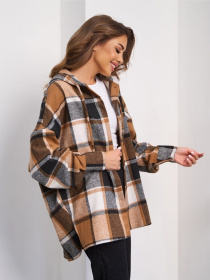 Рубашка повседневная ISSA Plus модель 15290_коричневый Фото