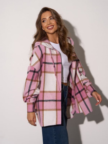 Рубашка ISSA Plus модель 15292_розовый Фото