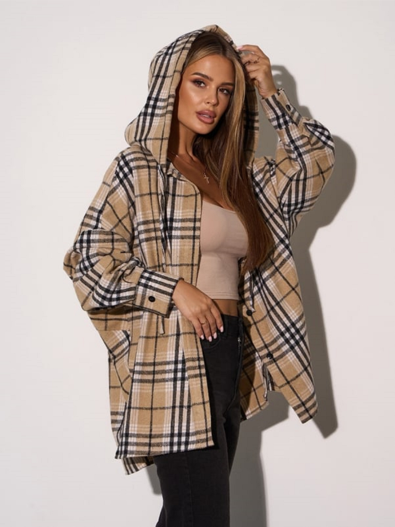 Сорочка повсякденна ISSA Plus модель 15293_бежевый Фото