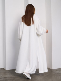 Кардиган ISSA Plus модель 15294_белый Кардиган ISSA Plus модель 15294_белый Фото