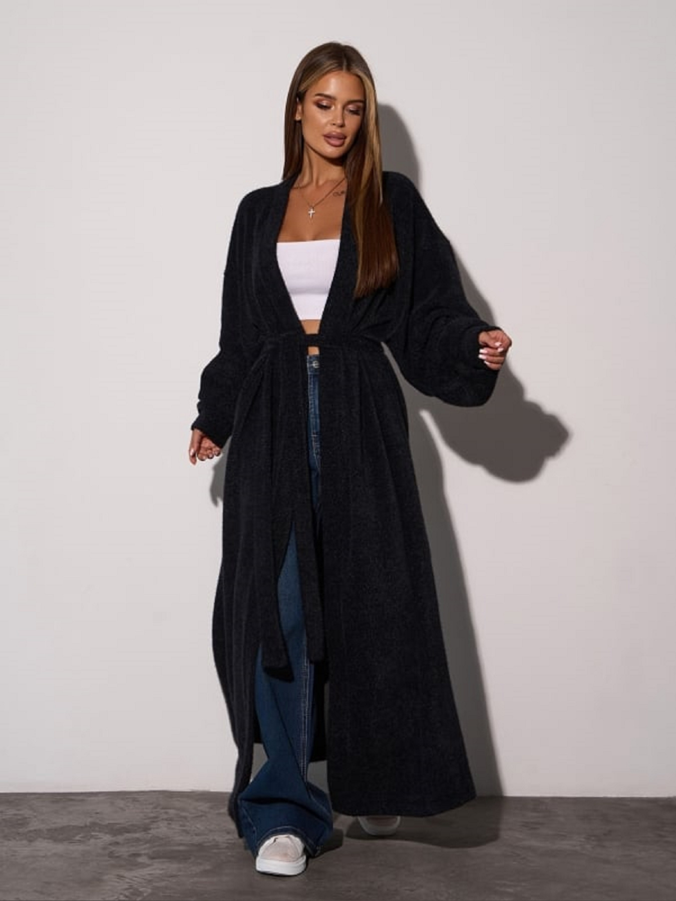 Кардиган ISSA Plus модель 15294_черный Фото