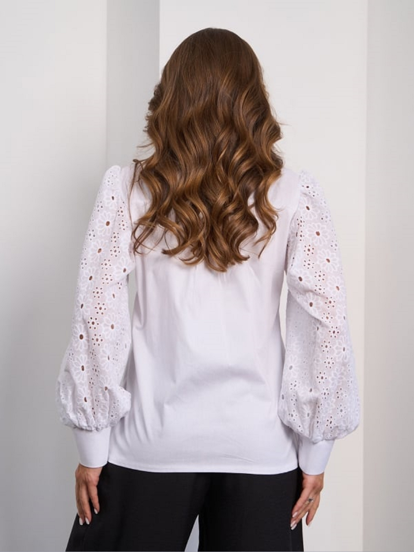 Рубашка ISSA Plus модель SA_649_белый Фото