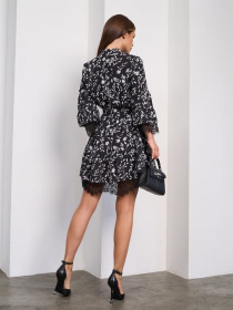 Платье мини ISSA Plus модель SA_651_черный Фото