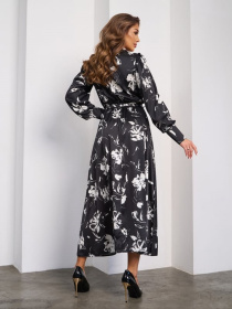 Платье миди ISSA Plus модель SA_652_черный Фото