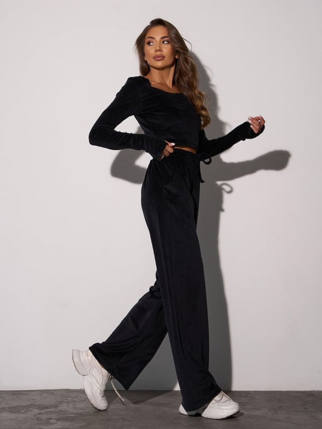 Повседневный костюм ISSA Plus модель SA_654_черный Фото