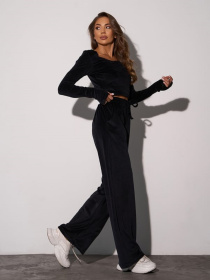 Повседневный костюм ISSA Plus модель SA_654_черный Фото