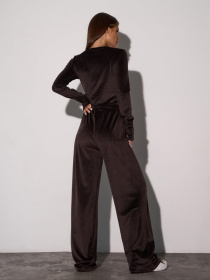 Повсякденний костюм ISSA Plus модель SA_654_коричневый Фото