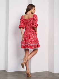 Платье мини ISSA Plus модель SA_656_красный Фото