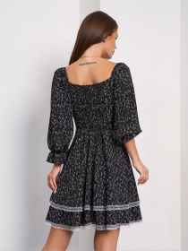 Платье мини ISSA Plus модель SA_656_черный Фото