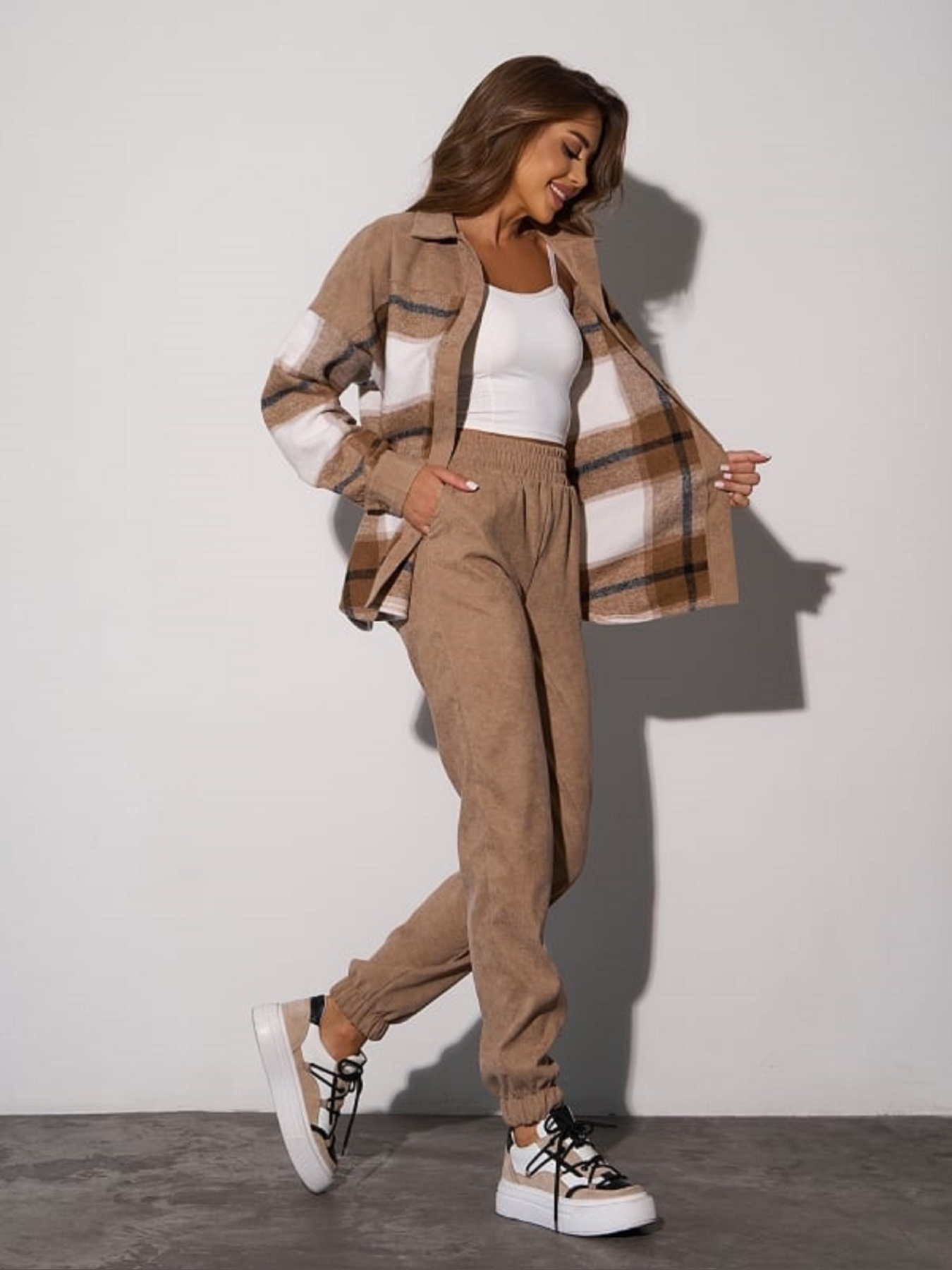 Костюм ISSA Plus модель SA_657_бежевый Фото