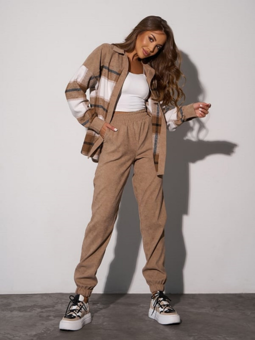 Костюм ISSA Plus модель SA_657_бежевый Фото