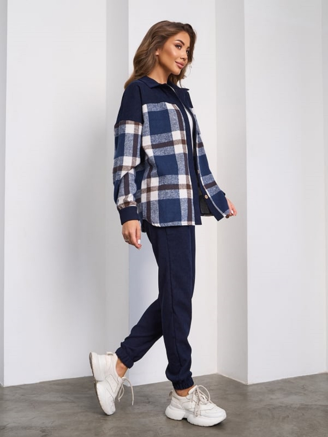 Повседневный костюм ISSA Plus модель SA_657_синий Фото