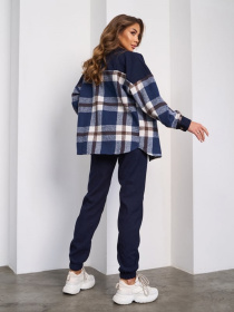 Повседневный костюм ISSA Plus модель SA_657_синий Фото