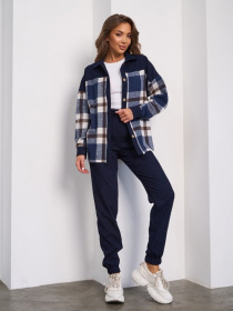 Повсякденний костюм ISSA Plus модель SA_657_синий Фото