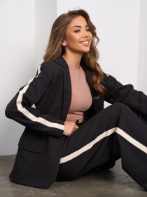 Деловой костюм ISSA Plus модель SA_659_черный Фото