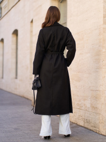 Пальто ISSA Plus модель 15296_черный Фото