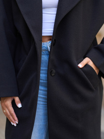 Пальто ISSA Plus модель 15297_черный Фото