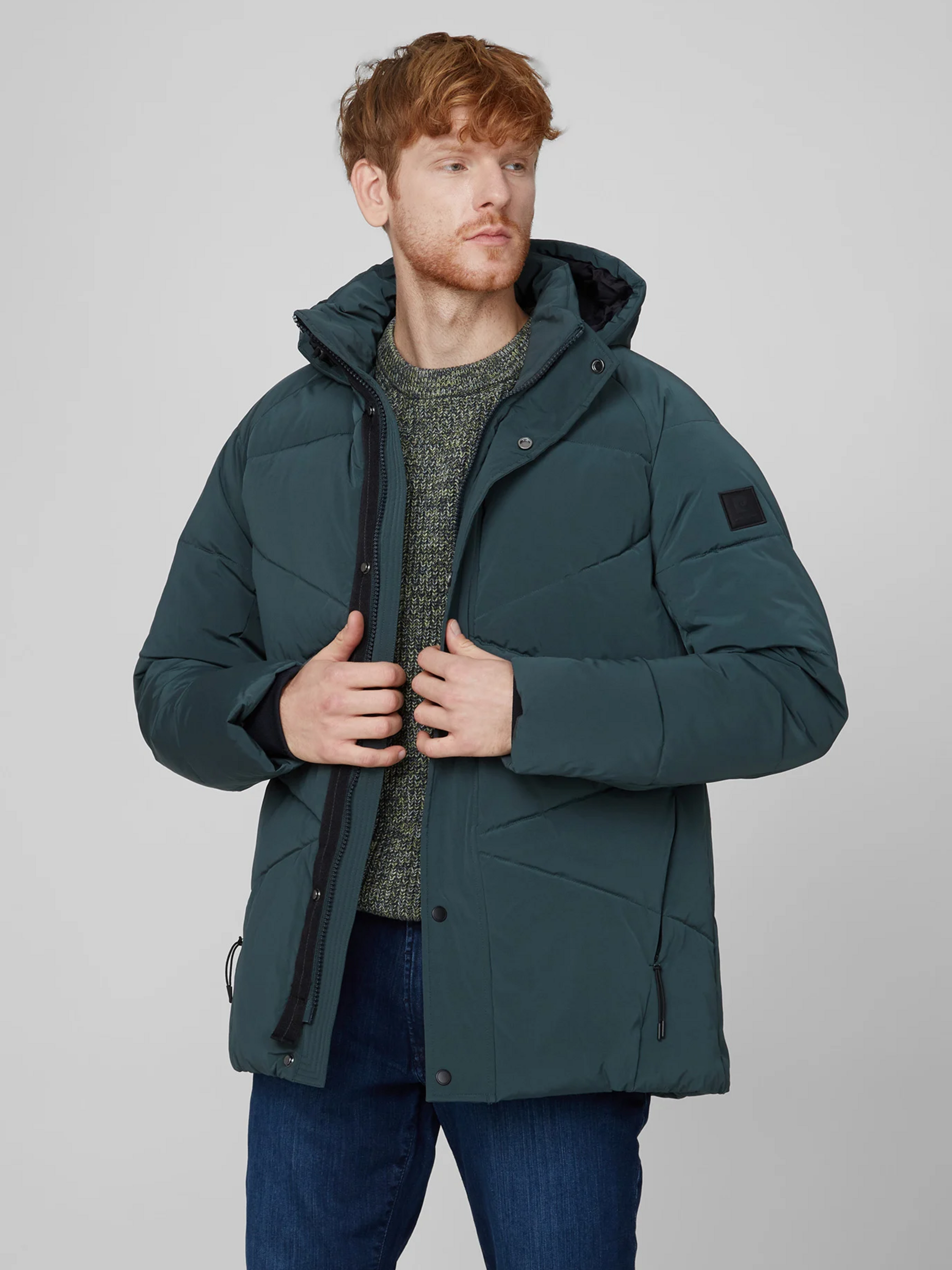 Чоловіча Зимова куртка Pierre Cardin  (mp748746) колір зелений, матеріал поліестер