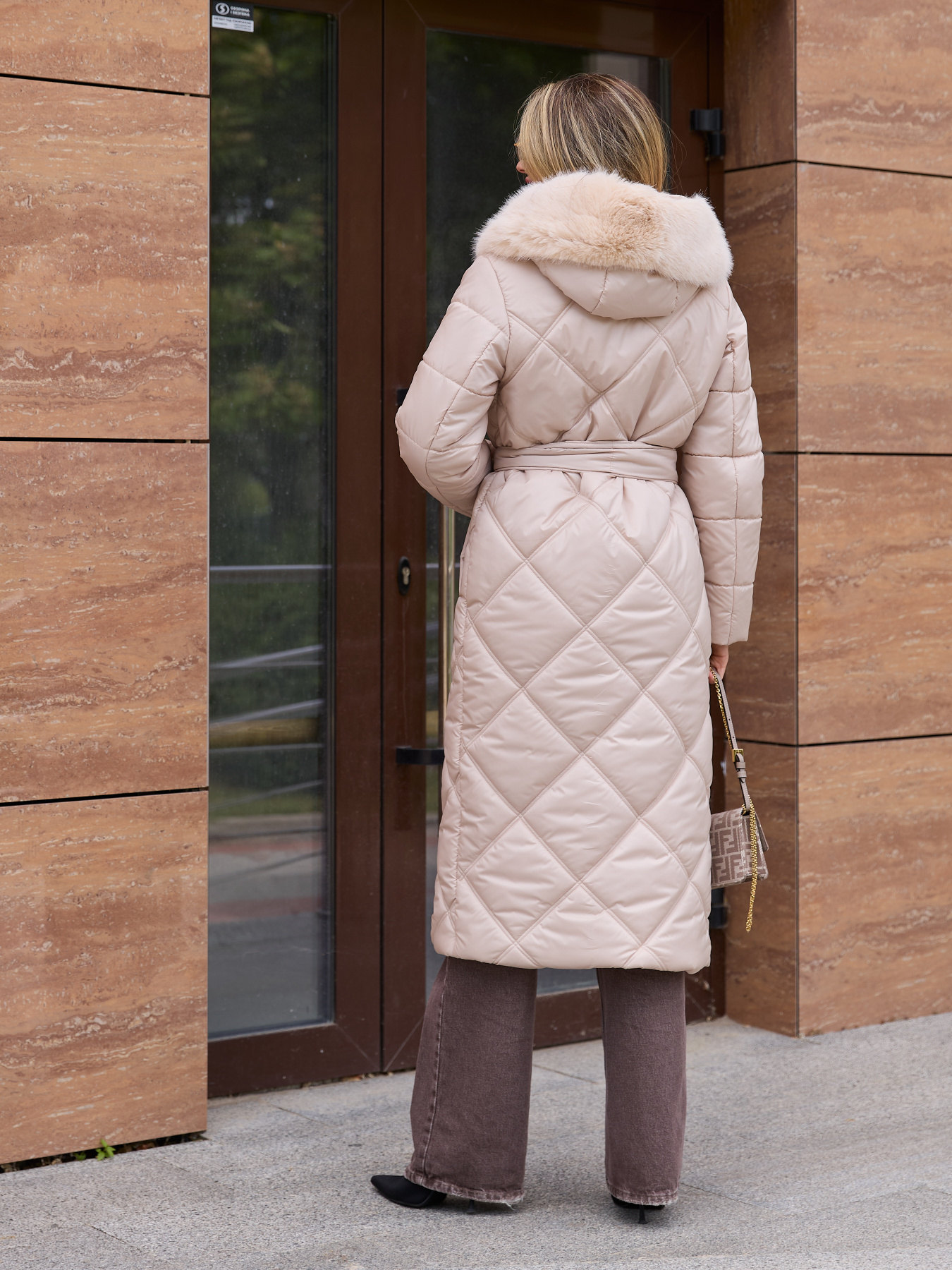 Пальто с утеплителем MilaNova модель Пальто ПВ-319 бежевый Фото