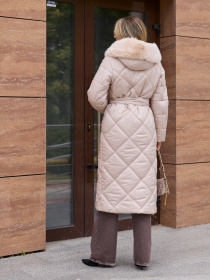 Пальто с утеплителем MilaNova модель Пальто ПВ-319 бежевый Фото