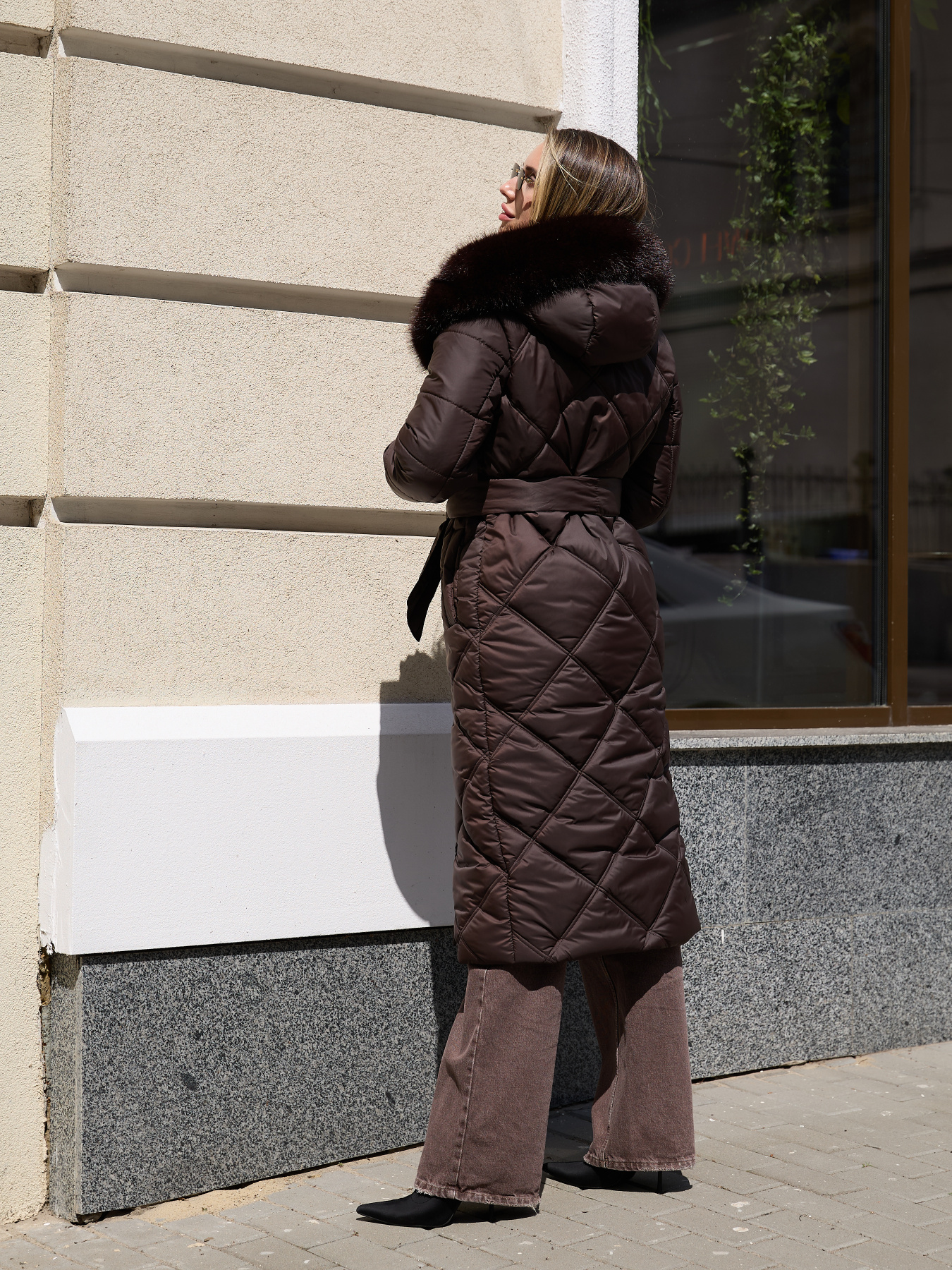 Пальто с утеплителем MilaNova модель Пальто ПВ-319 темный шоколад Фото