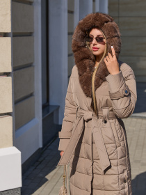 Пальто с утеплителем MilaNova модель Пальто ПВ-375 кап, капучино Фото