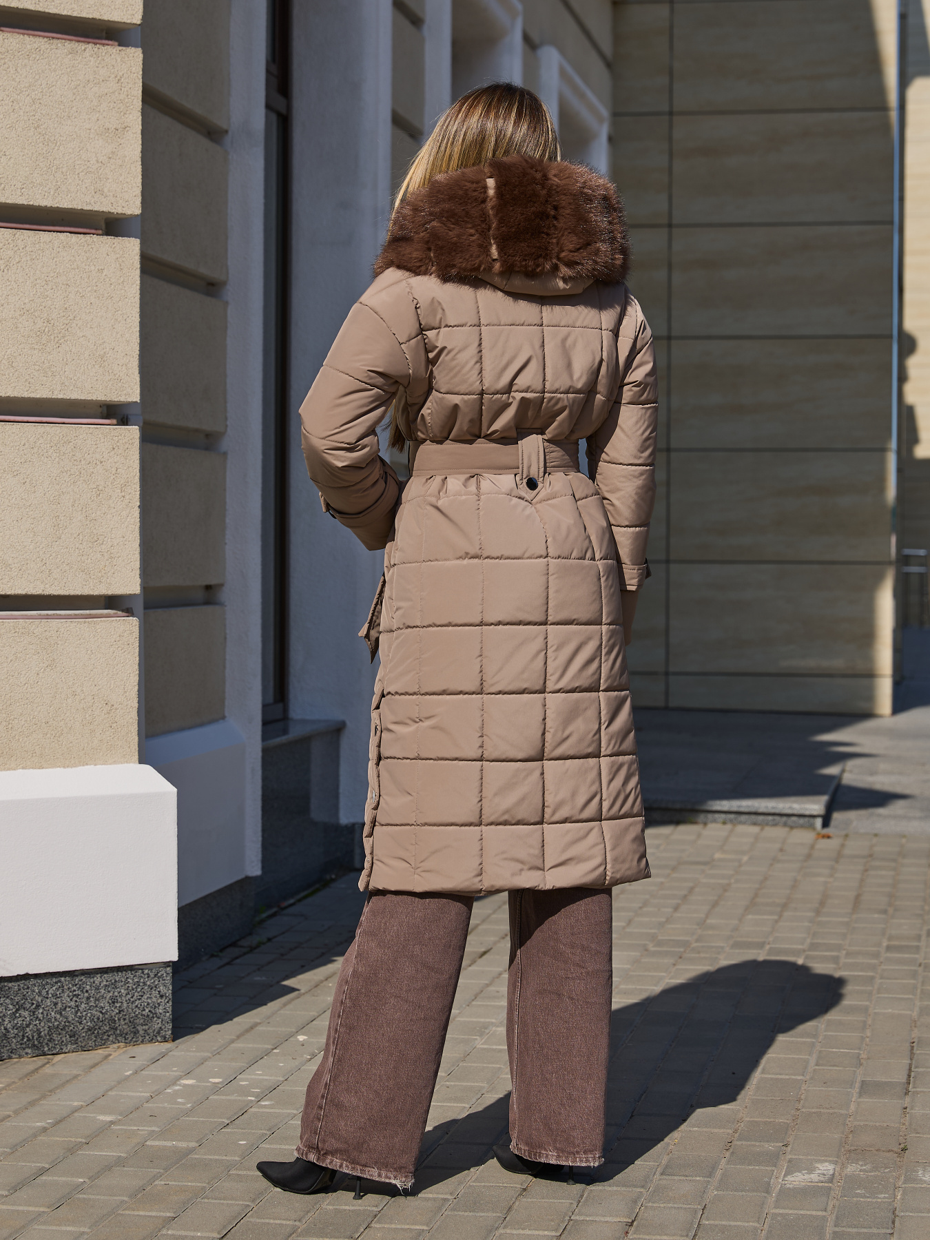 Пальто с утеплителем MilaNova модель Пальто ПВ-375 кап, капучино Фото