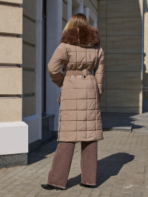Пальто с утеплителем MilaNova модель Пальто ПВ-375 кап, капучино Фото
