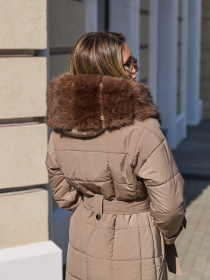 Пальто с утеплителем MilaNova модель Пальто ПВ-375 кап, капучино Фото