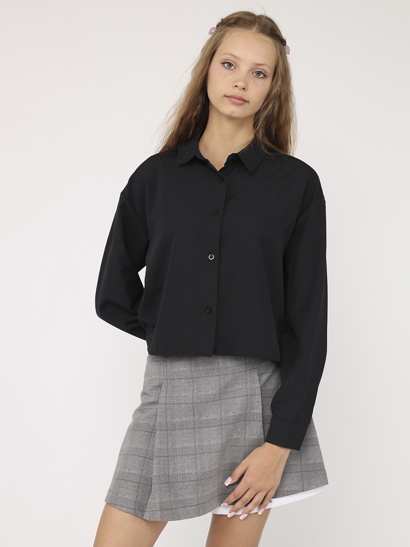 Рубашка повседневная YUKI модель ЦБ-00280981 Рубашка повседневная YUKI модель ЦБ-00280981 Фото