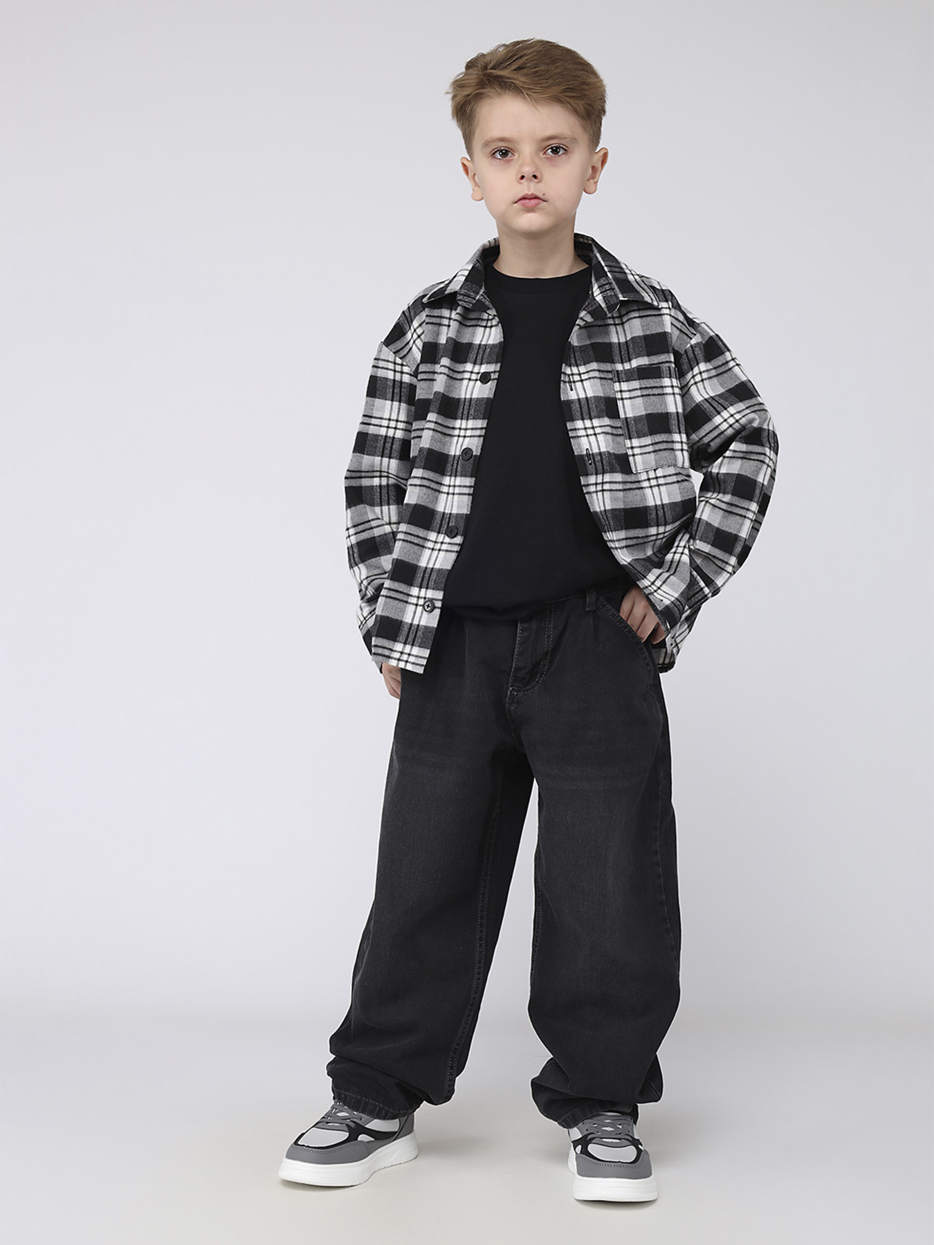 Широкие джинсы YUKI модель ЦБ-00281932 Фото