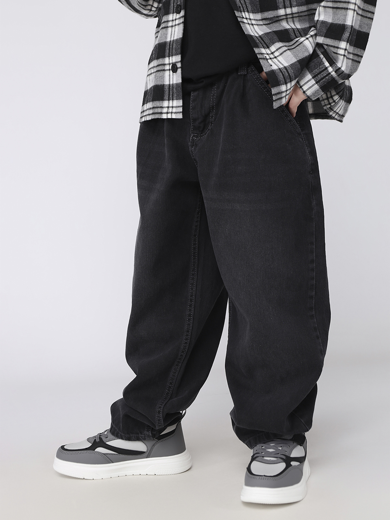 Широкие джинсы YUKI модель ЦБ-00281932 Фото