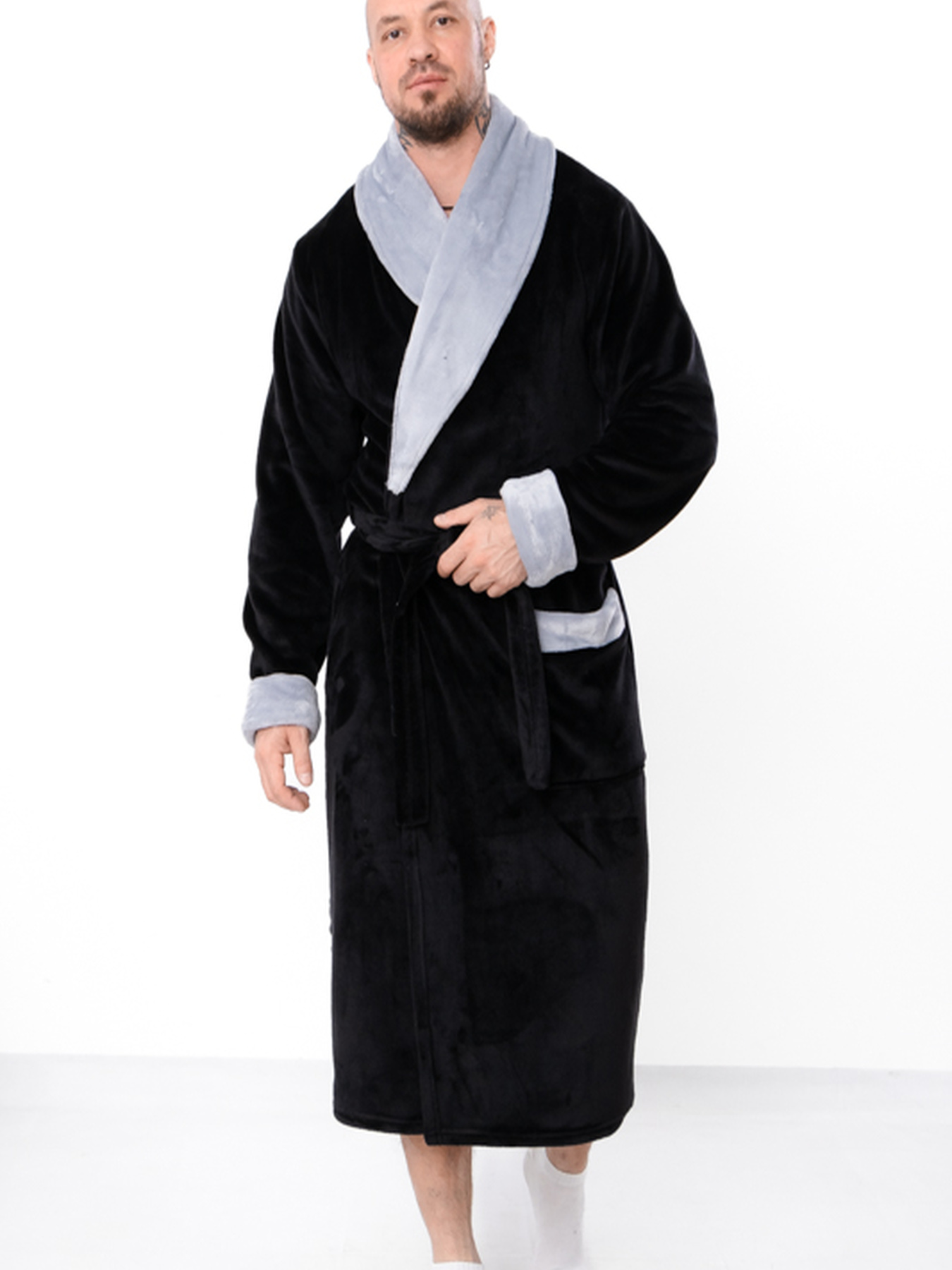 Халат Носи своє модель 8619-034-chornij-srij Фото