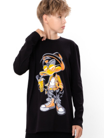 Лонгслив Носи своє модель 6363-036-33-1-3-chornij-daffy-duck Фото