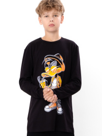 Лонгслив Носи своє модель 6363-036-33-1-3-chornij-daffy-duck Фото
