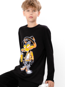 Лонгслив Носи своє модель 6363-036-33-1-3-chornij-daffy-duck Фото