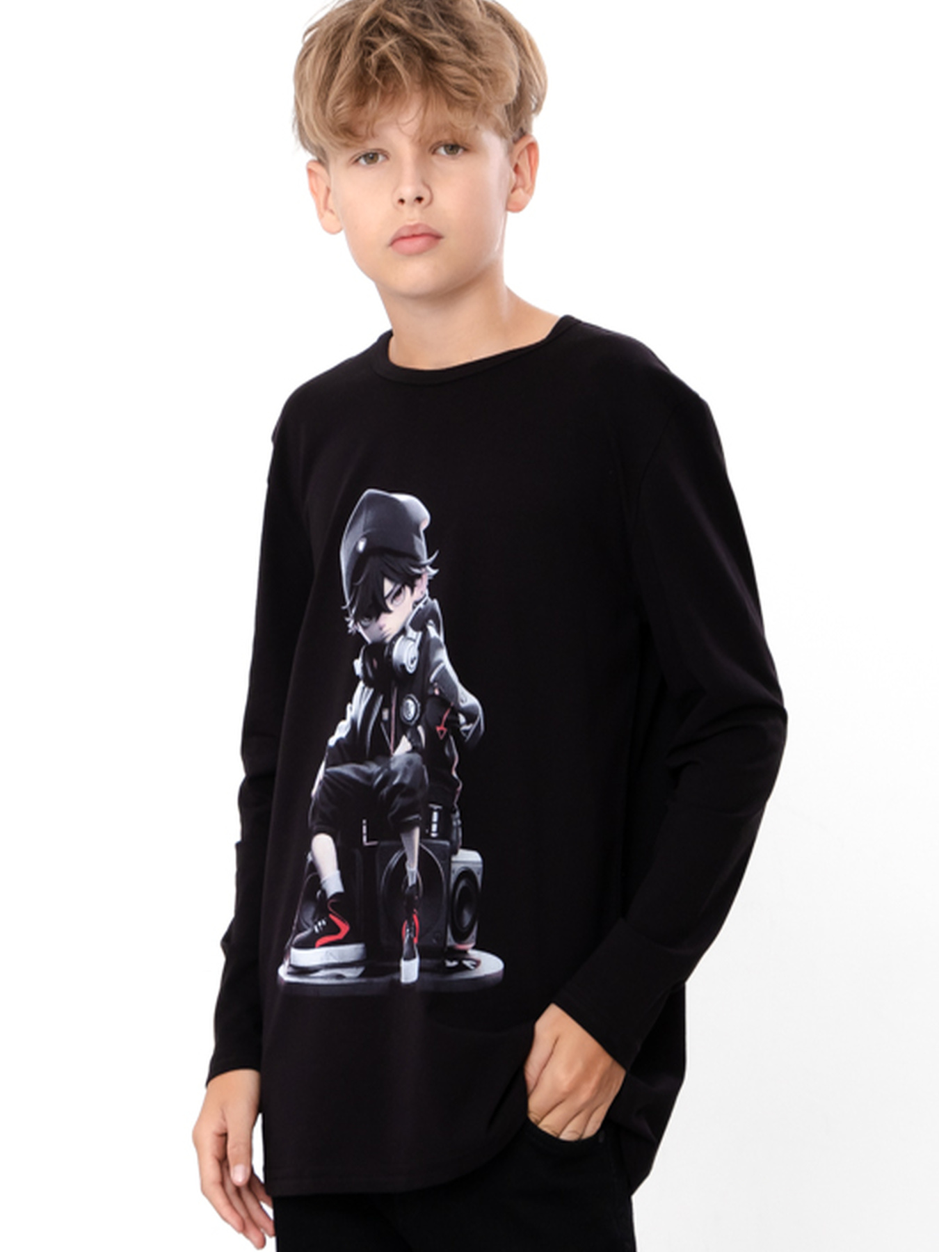 Лонгслив Носи своє модель 6363-036-33-1-4-chornij-anme Фото