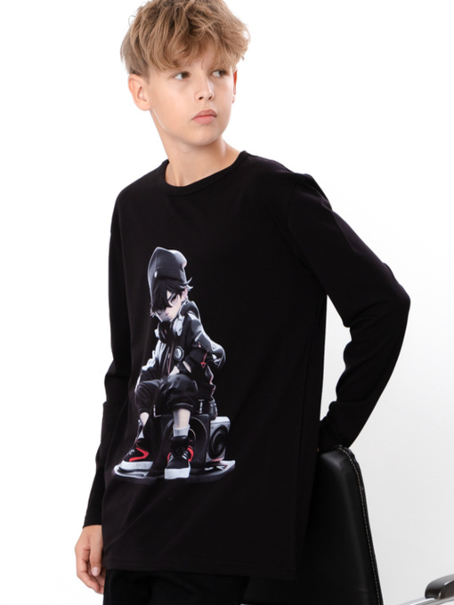 Лонгслив Носи своє модель 6363-036-33-1-4-chornij-anme Фото