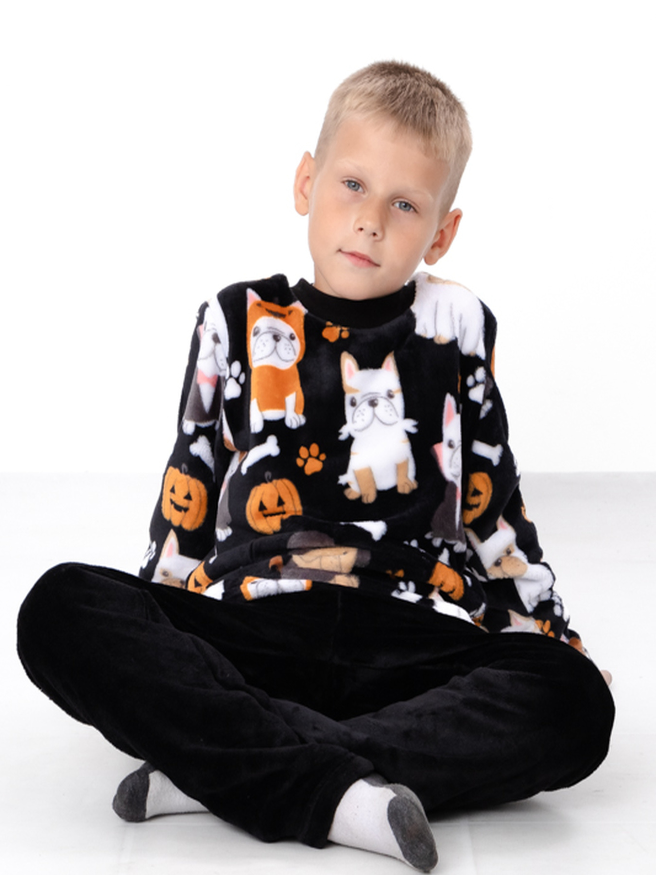 Пижама Носи своє модель 6079-035-4-pesiki-chornij Пижама Носи своє модель 6079-035-4-pesiki-chornij Фото