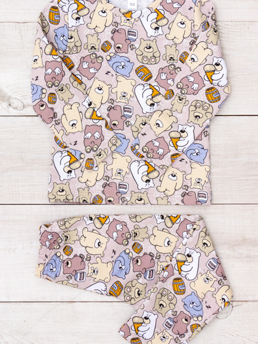 Пижама Носи своє модель 6076-024-5-vedmediki-temno-pudrovij Фото