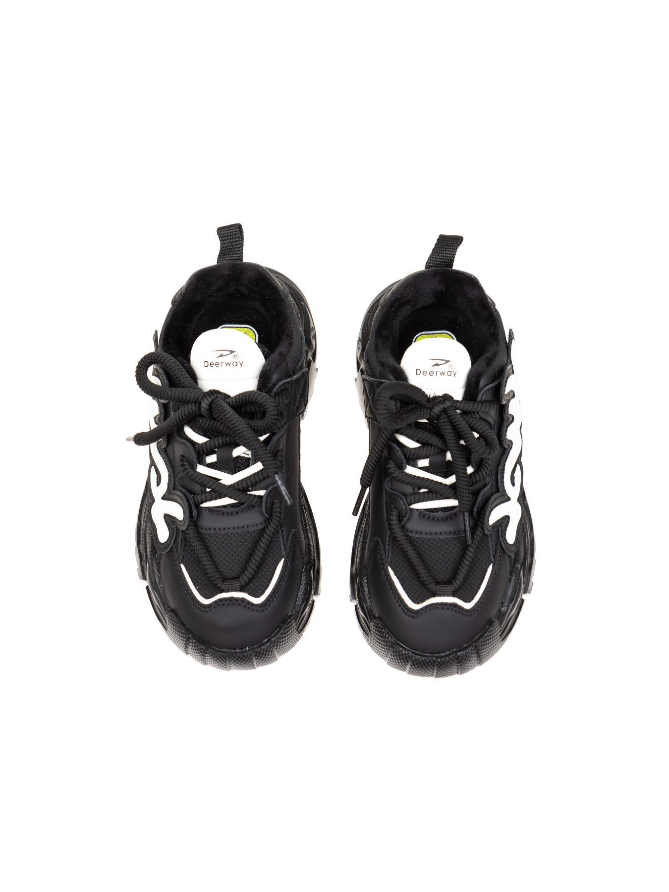 Кроссовки Calorie  модель 55015 чорно-білі (31-37) Фото