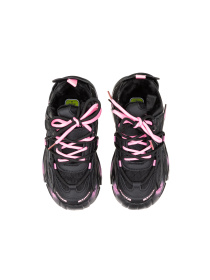 Кроссовки повседневные Calorie  модель 28031 чорно-рожеві (33-39) Фото