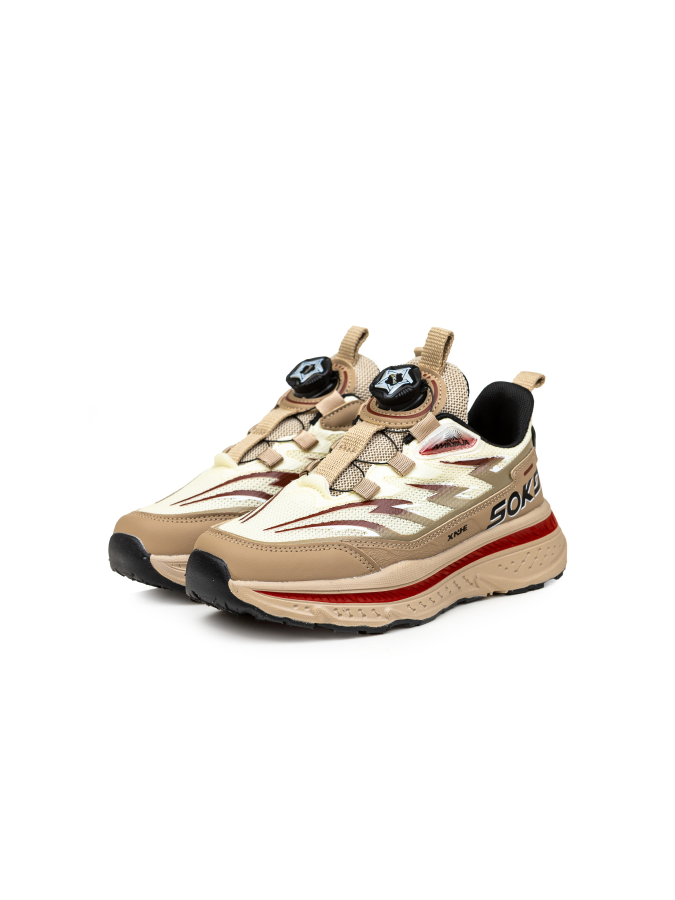 Кроссовки повседневные Calorie модель L36602 бежево-червоні (32-37) Кроссовки повседневные Calorie модель L36602 бежево-червоні (32-37) Фото