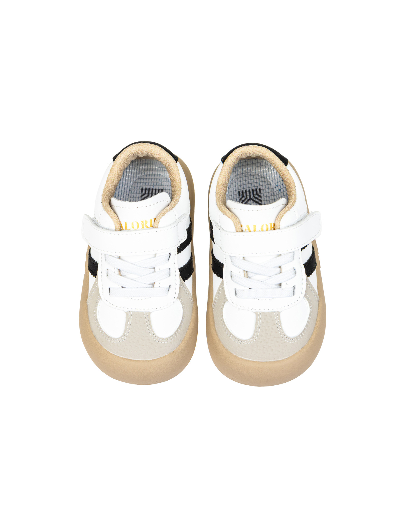 Кроссовки повседневные Calorie  модель Q8112 біло-чорні (22-26) Фото