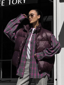 Жилет с утеплителем Jadone Fashion модель Zhylet_Hat_marsala Фото