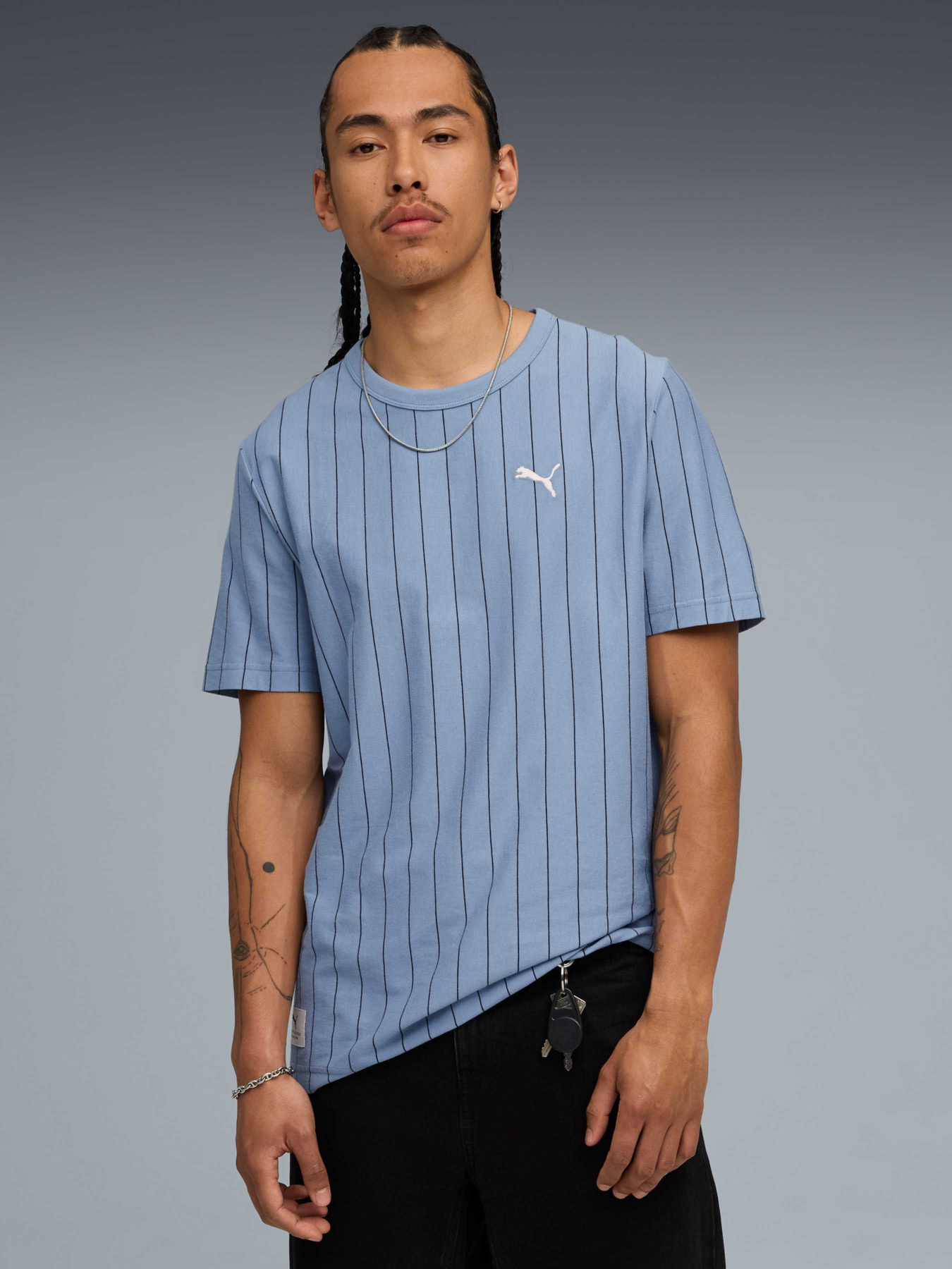 Футболка PUMA Class Striped Tee модель 688220 Фото